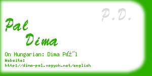 pal dima business card